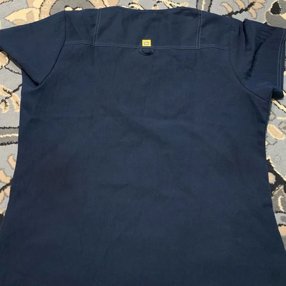 WonderWink Navy Blue Scrub Top and Maternity scrub pants set - Picture 2 of 6